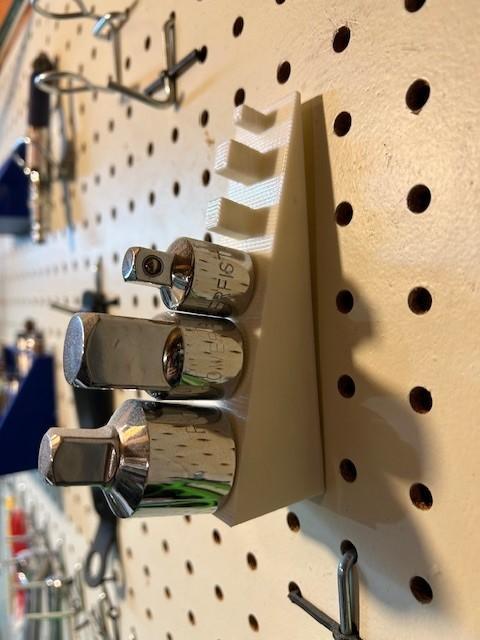 Pegboard Socket adapter rack