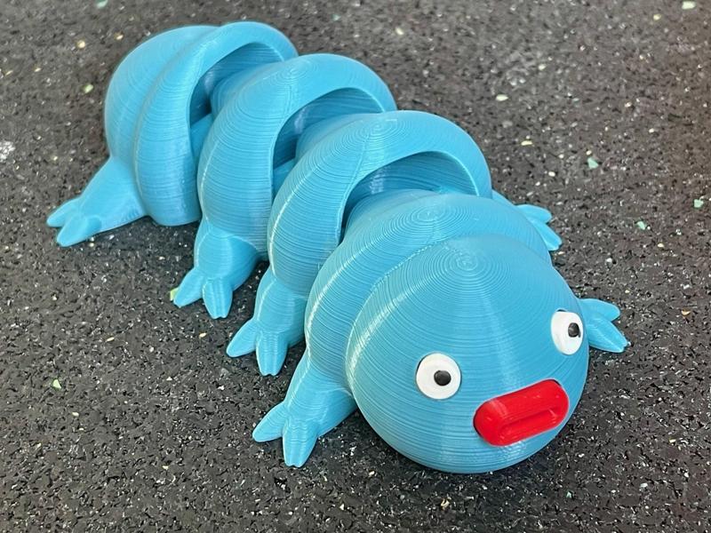 Colored, articulated tardigrade (no MMU)