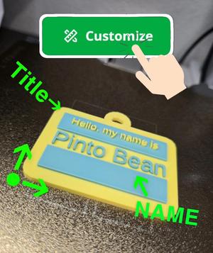 Customizable Name Tag Generator