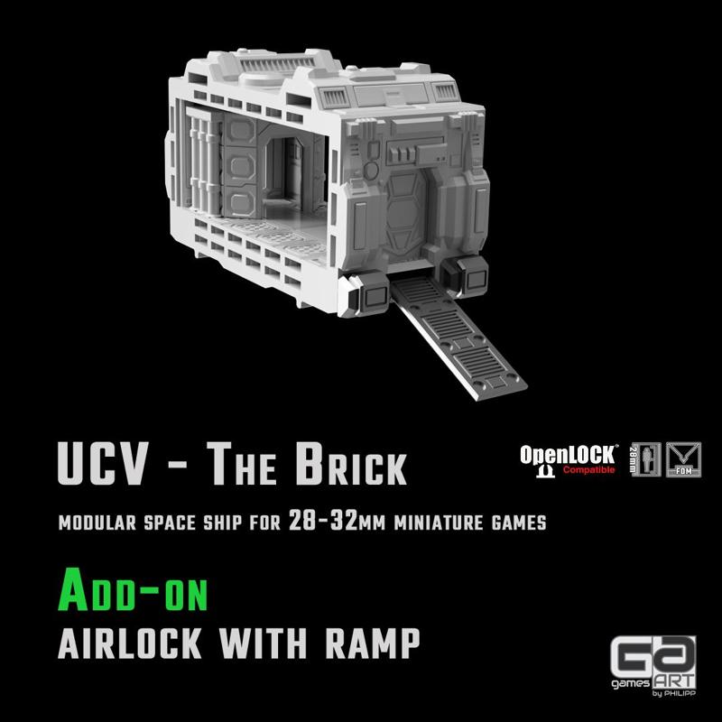 UCV - The Brick Add-on - airlock with ramp