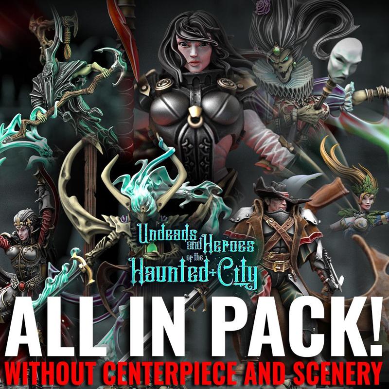 Undeads and Heroes of the Haunted City All in Pack (without scenery/Centerpiece)