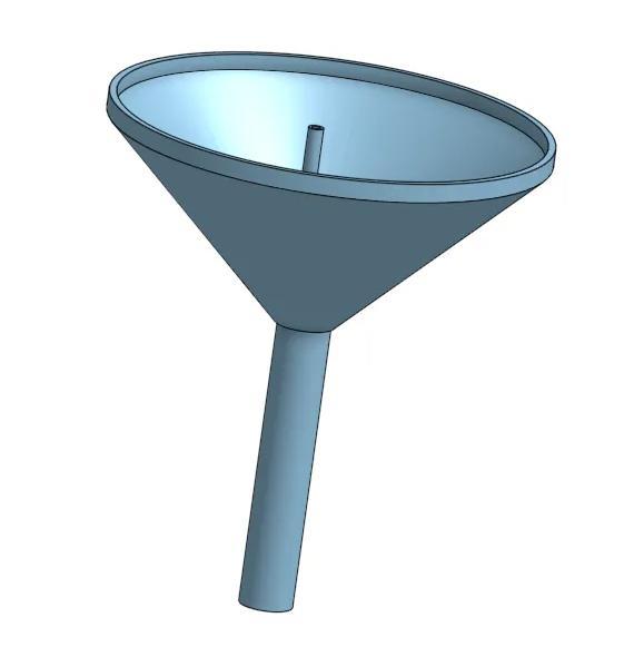 funnel with air leak
