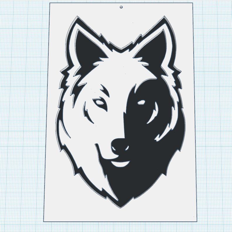 Wolf in Black and White