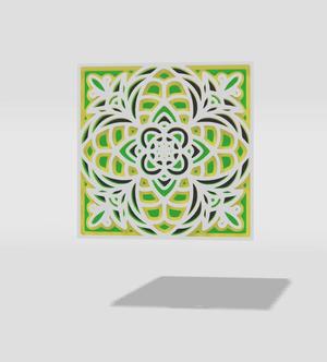 wall decor mandala 3d