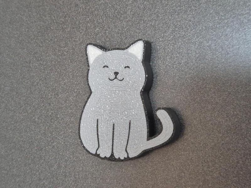 Cute cat magnet