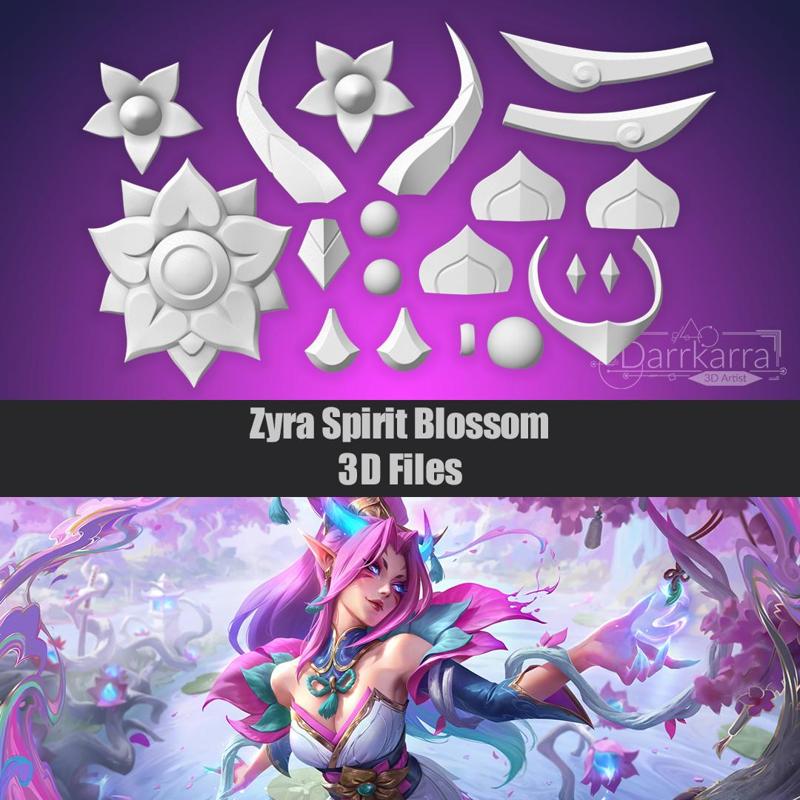 Zyra Spirit Blossom Accessories League of Legends STL files