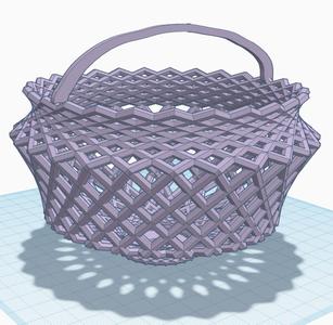 Fancy Purple Easter Basket