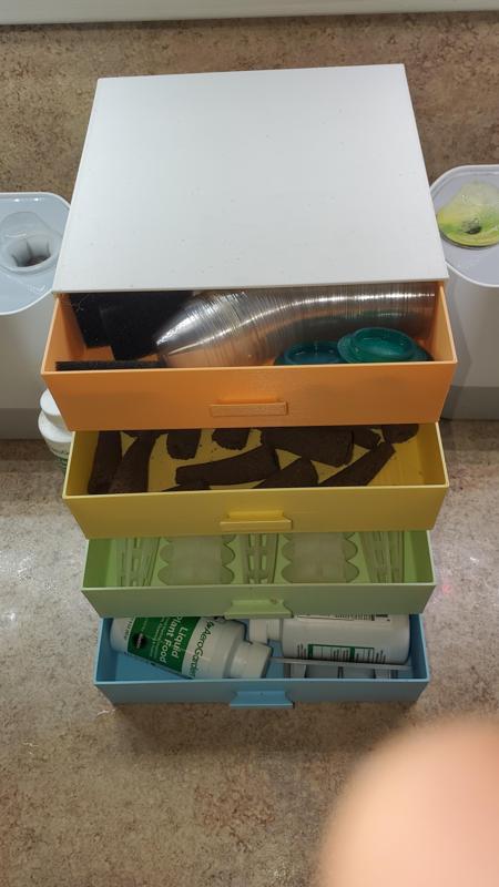 Storage  drawer system for Aerogarden
