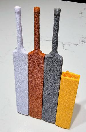 Cricket bat on a stand - trophy