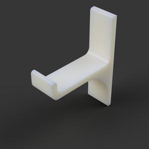 Simple Universal Headset Hanger (Adhesive Strip Mounting)