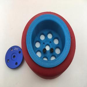 R 25mm x 25mm Slick Tire for 1.9" RC Car