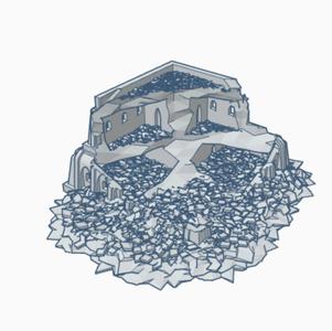 Ruined Medium Desert Home DWR005