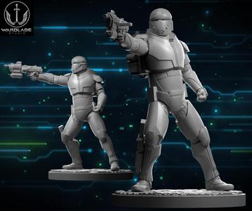 star wars shatterpoint wrecker presupported included