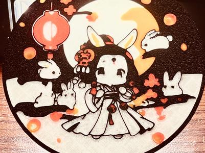 Mid-Autumn Moon Goddess - Nightlight Coaster