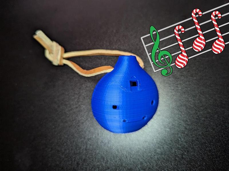 Easy Print 6-hole pendant ocarina