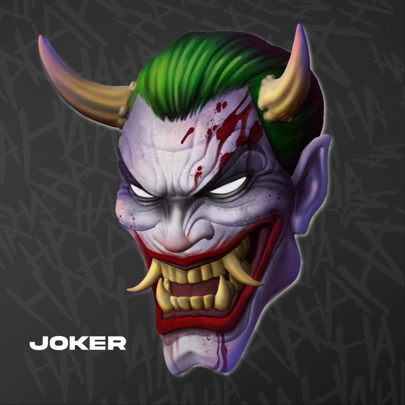 Joker Japanesse Oni Mask - DC Comics -