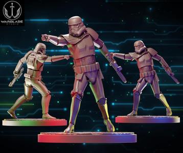 star wars shatterpoint storm trooper captain presupported included
