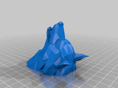 Wolf Head Magnet