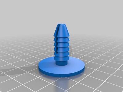 Automotive trim clip 8mm