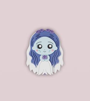 👻🕸️ Horror Movie Bride Cookie Cutter – Spooky Fun for Halloween Baking! 🎃🍪