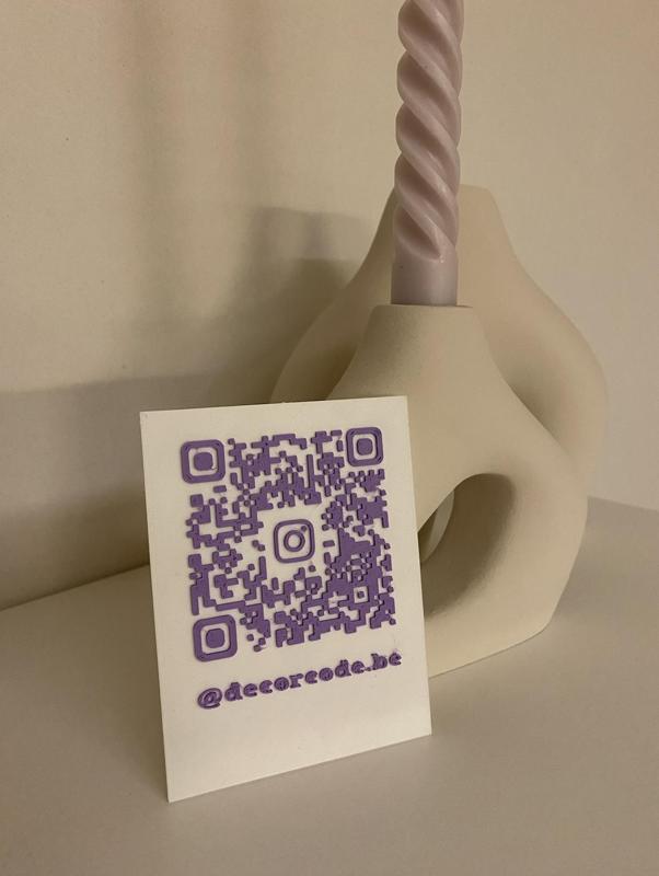 Customisable instagram account QR code sign