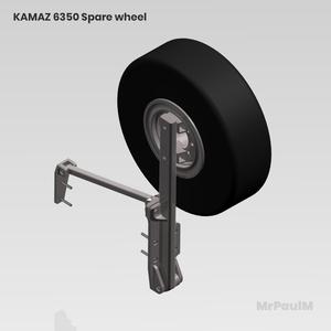 KAMAZ 6350 8x8: Spare wheel