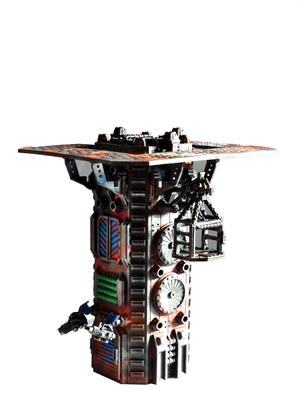 Industrial tower with lifter crane 40k Wargame Terrain / Dice Tower