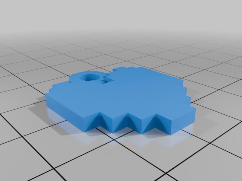 3D Printed Pixel Heart Earring/Charm