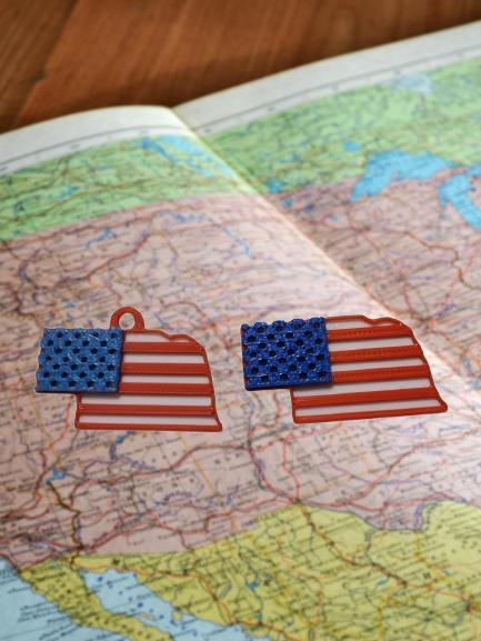 Nebraska Keychain/Bogg Charm Pack