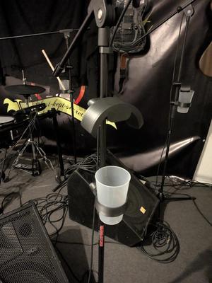 Headphone holder vor Microphone stand 