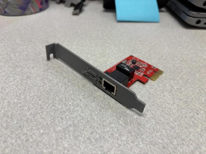OEM PCIe network card full-height bracket