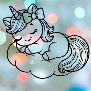 Unicorn Sleeping On Cloud Cookie Cutter