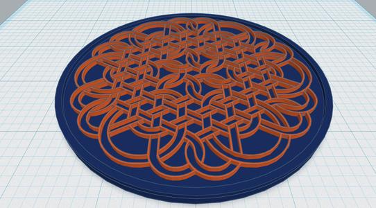 Celtic Mandala Coaster 41