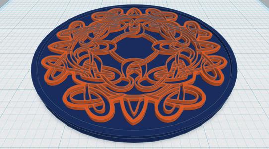 Celtic Mandala Coaster 38