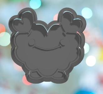 Valentines Day Fluffy Monster Cookie Cutter