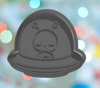 Alien In UFO Cookie Cutter