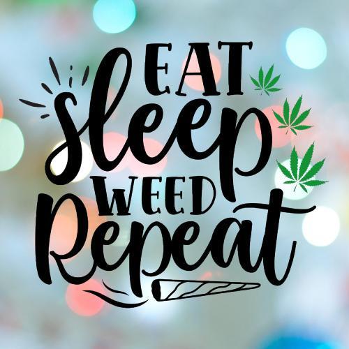 420 Stamp Eat Sleep Weed Cookie Cutter