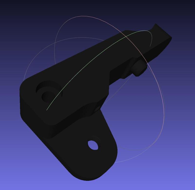 Modified Creality Stock Extruder Arm - Optimized for printing