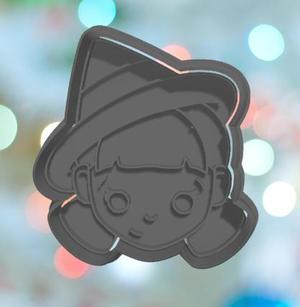 Halloween Cute Witch Face Cookie Cutter