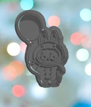 Labubu With Balloon Cookie Cutter