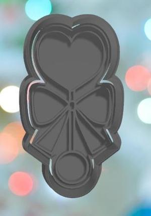 Baby Shower Heart Rattle Cookie Cutter