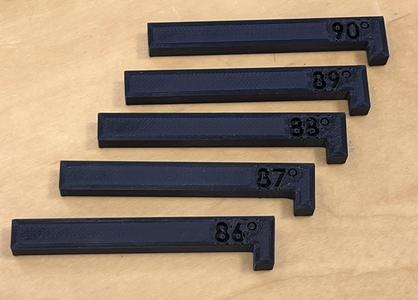 Ski Anglegauge / Kantenlehre Winkellehre 90-86°