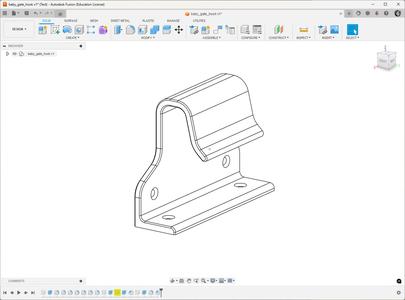 Custom baby gate hook