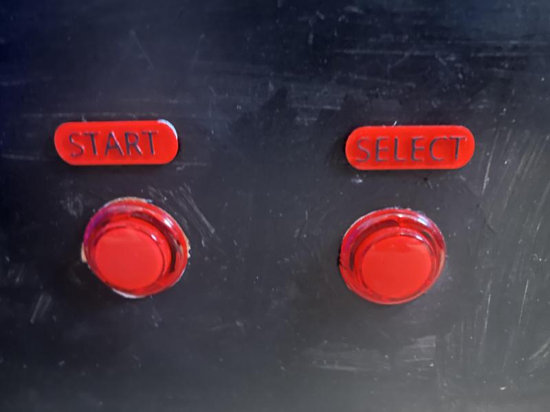 Start and Select labels