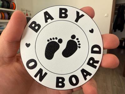 Baby on board feet coaster