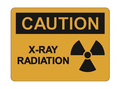 SIGN - X-RAY RADIATION