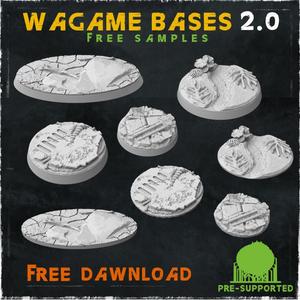 Wargame bases 2.0 (Free Samples)