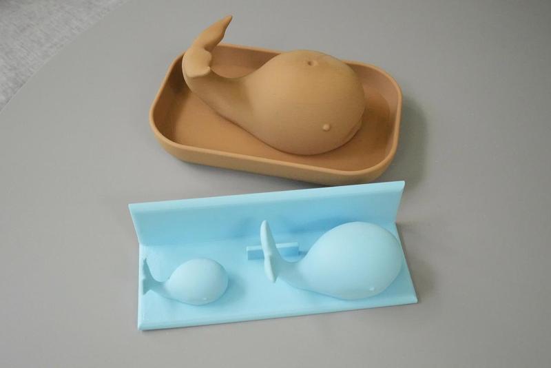 Whale combo: letter holder and tray