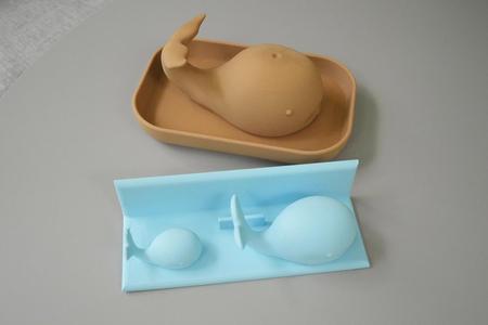 Whale combo: letter holder and tray