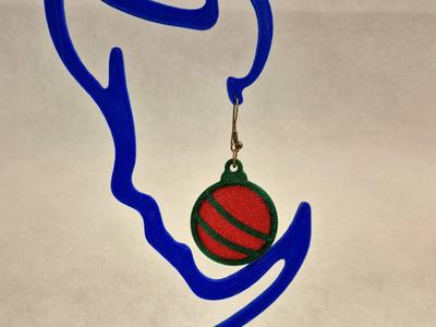 Multicolor Christmas Bauble Earrings